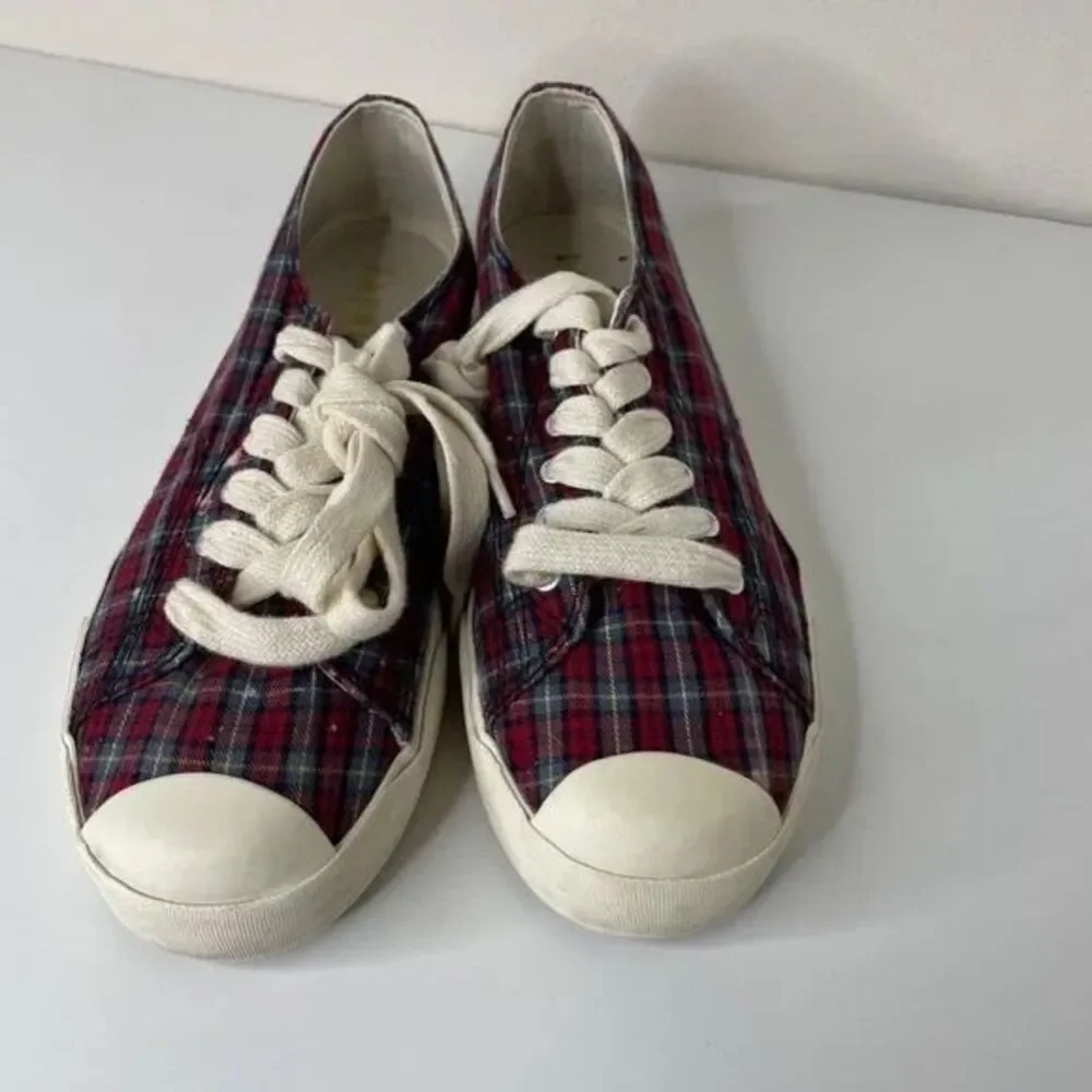 Lauren Ralph Lauren | Multi Colored‎ Plaid Bandelle Casual Sneakers Size 8.5 B